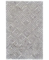 Simply Woven Fannin R0754 Gray 2' X 3' Area Rug In Bisque
