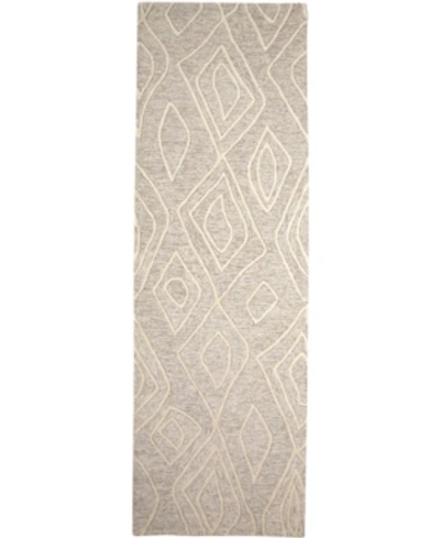 Simply Woven Enzo R8738 Ivory 2'6" X 8' Runner Rug