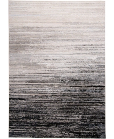Simply Woven Micah R3337 Black 5' X 8' Area Rug