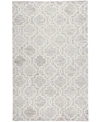 Simply Woven Belfort R8775 Silver 5' X 8' Area Rug In Light Gray