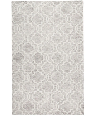 Simply Woven Belfort R8775 Silver 5' X 8' Area Rug In Light Gray