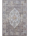 SIMPLY WOVEN ELOISE R3906 GRAY 5'3" X 7'6" AREA RUG