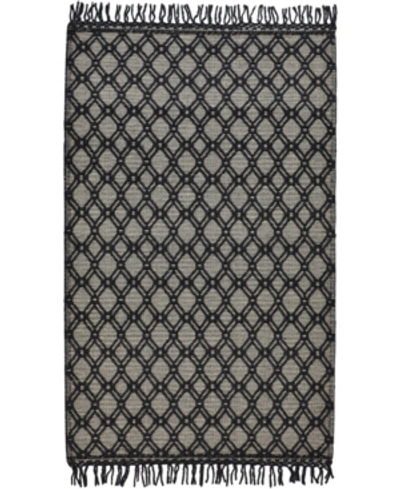 Simply Woven Phoenix R0808 Black 5' X 7'6" Area Rug