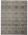 Simply Woven Caprio R3961 Brown 6'7" X 9'6" Area Rug In Stone