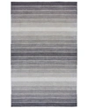 Simply Woven Closeout! Feizy Santino R0562 5' X 8' Area Rug In Light Gray