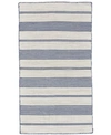 SIMPLY WOVEN DUPRINE R0560 NAVY 5' X 8' AREA RUG