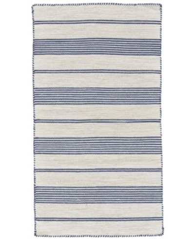 Simply Woven Duprine R0560 Navy 5' X 8' Area Rug