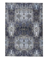 Simply Woven Gaspar R3834 Blue 6'7" X 9'6" Area Rug In Blue