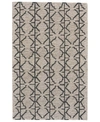 SIMPLY WOVEN ENZO R8732 CHARCOAL 2' X 3' AREA RUG