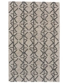 SIMPLY WOVEN ENZO R8732 CHARCOAL 5' X 8' AREA RUG