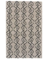 Simply Woven Enzo R8732 Charcoal 5' X 8' Area Rug In Charcoal