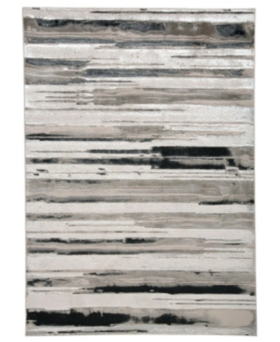 Simply Woven Micah R3049 Silver 5' X 8' Area Rug