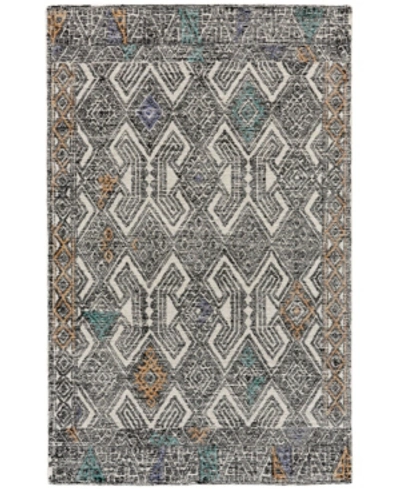 Simply Woven Anastasia R8479 Black 3'6" X 5'6" Area Rug In Black,tang