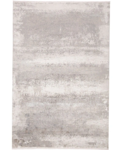 Simply Woven Cadiz R3888 Silver 6'6" X 9'6" Area Rug In Light Gray