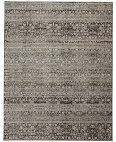 Simply Woven Caprio R3961 Brown 5'3" X 7'6" Area Rug In Stone