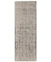 Simply Woven Prasad R3683 Gray 2'10" X 7'10" Runner Rug In Gray