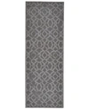 Simply Woven Akhari R3675 Silver 2'10" X 7'10" Runner Rug In Silver
