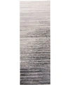 Simply Woven Micah R3337 Black 2'10" X 7'10" Runner Rug In Black