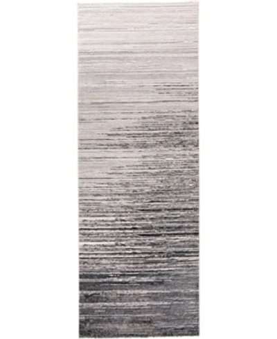 Simply Woven Micah R3337 Black 2'10" X 7'10" Runner Rug