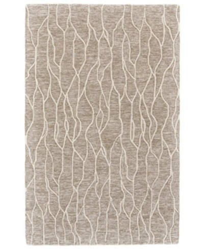 Simply Woven Enzo R8734 Ivory 3'6" X 5'6" Area Rug