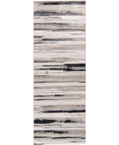 Simply Woven Micah R3049 Silver 2'10" X 7'10" Runner Rug