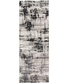 Simply Woven Micah R3339 Black 2'10" X 7'10" Runner Rug In Black