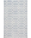 SIMPLY WOVEN BELFORT R8777 BLUE 5' X 8' AREA RUG