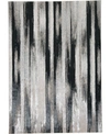 Simply Woven Micah R3338 Black 6'7" X 9'6" Area Rug In Black