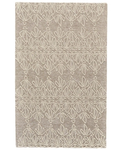 Simply Woven Enzo R8735 Ivory 3'6" X 5'6" Area Rug