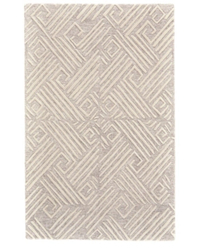 Simply Woven Enzo R8737 Ivory 3'6" X 5'6" Area Rug