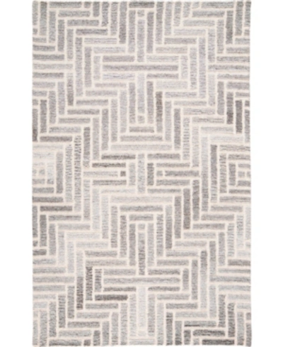 Simply Woven Asher R8768 Taupe 3'6" X 5'6" Area Rug