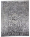Simply Woven Sarrant R3966 Gray 6'7" X 9'10" Area Rug In Gray
