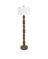 Crestview Evolution By  Collection Madeline Resin Wood Floor Lamp In Brown