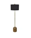 Crestview Evolution By  Collection Reise Wood Floor Lamp In Black