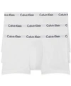 Calvin Klein Men's Cotton Stretch 3-pack Low Rise Trunk In White