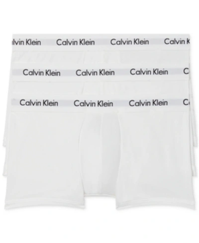 CALVIN KLEIN MEN'S 3-PACK COTTON STRETCH LOW-RISE TRUNK UNDERWEAR