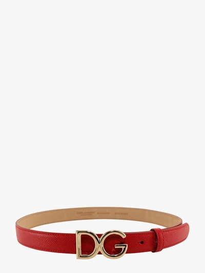 Dolce & Gabbana Belt In Red