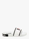 Dolce & Gabbana Logo Rubber Slides In White