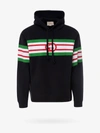 Gucci Black Interlocking G Print Hoodie In Black