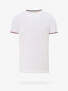 Moncler Stripe Detail Sleeve T In White