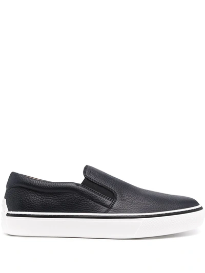 Tod's Slip-on Leather Sneakers In Blue