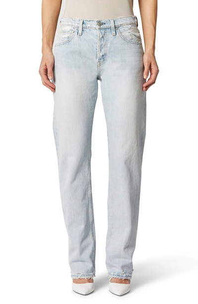 Hudson Thalia Loose Fit Button Fly Jeans In Washed Out