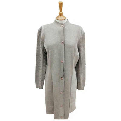 Pre-owned Loewe Wool Cardi Coat In Grey