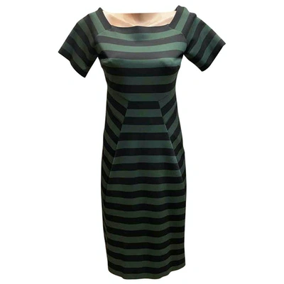 Pre-owned Burberry Mid-length Dress In Green