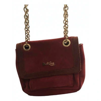 Pre-owned Paul & Joe Sister Leather Handbag In Burgundy