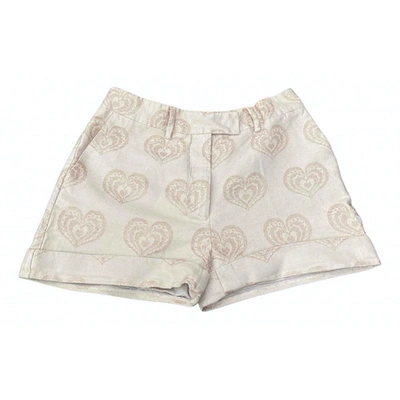 Pre-owned Tommy Hilfiger Mini Short In Gold