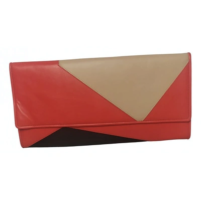 Pre-owned Drome Leather Clutch Bag In Multicolour