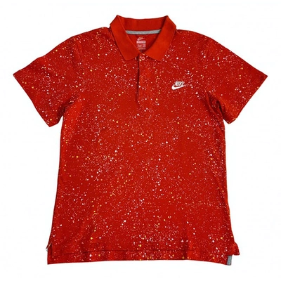 Pre-owned Nike Polo Shirt In Red
