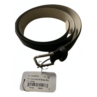 Pre-owned Dkny Leather Belt In Brown