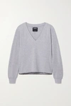 L AGENCE HELENA STRETCH COTTON AND MODAL-BLEND SWEATSHIRT